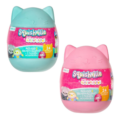 Squishmallows Squishville 2-Pack Eggs - Series 10 - Kellytoy - Mini Mystery Stuffed Animal Toy Plush, Styles May Vary - Gift for Kids, Girls & Boys