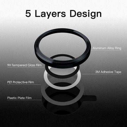 Buy JETech Camera Lens Protector for iPhone 14 6.1-Inch and iPhone 14 Plus 6.7-Inch, 9H Tempered Glass in India