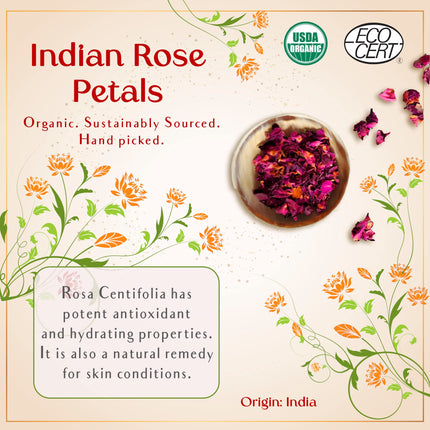 SAFA Rosé Oil - Organic Oil for Face, Body, Hair, Nails & Aromatherapy | Bulgarian Rose Essential Oil & Organic Floating Rose Petals | Moisturizer for Women & Men - 4 Fl Oz