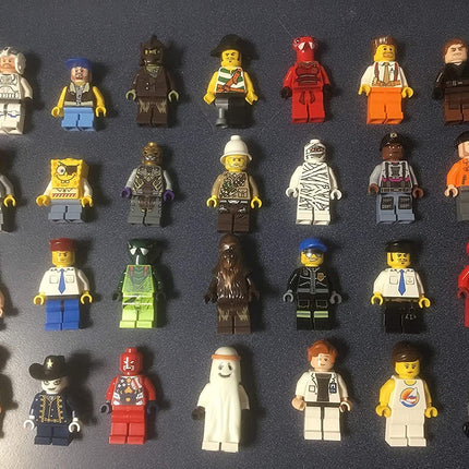 10 NEW LEGO MINIFIG PEOPLE LOT random grab bag of minifigure guys city town set by USA