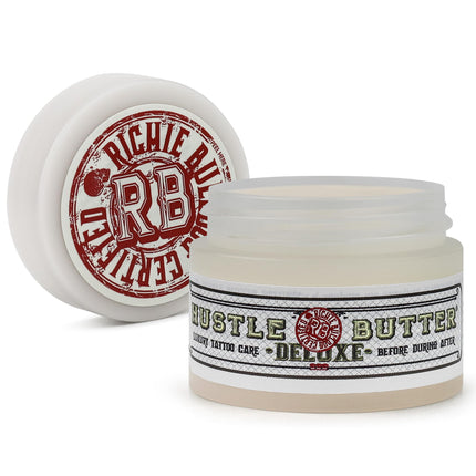 Hustle Butter Tattoo Aftercare Travel Size Tattoo Balm, For New & Older Tattoos - Safe While Healing - Vegan Tattoo Lotion No-Petroleum Essential Tattoo Supplies