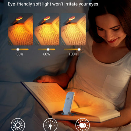 Buy DEWENWILS Book Reading Light, Amber Warm Clip On LED with 3 Adjustable Brightness for Eye Protection in India