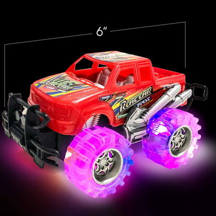 buy ArtCreativity Light Up Monster Trucks for Boys and Girls, 4-Pack Toy Truck Set in India