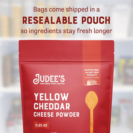 Buy Judee's Yellow Cheddar Cheese Powder 319g (11.25oz) - 100% Non-GMO, rBST Hormone-Free, Gluten-Free in India