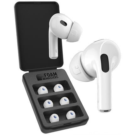 Buy Foam Masters Memory Foam Ear Tips for AirPods Pro 1st & 2nd Gen | 3 Pairs | Newest Version 4.0 - Black in India