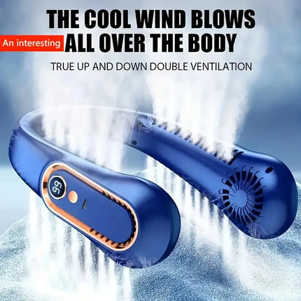 Portable Neck Fan::USB Cooler Fan::Bladeless Neck Fan::usb rechargeable fan