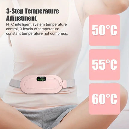 3 step temperature adjustment of heating pad for period pain
