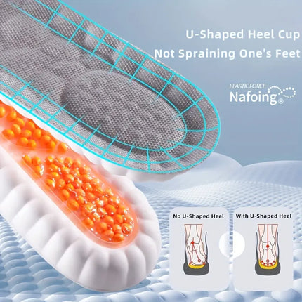 Experience 4D Foot Comfort: Ultimate Breathable Shock Absorption for All