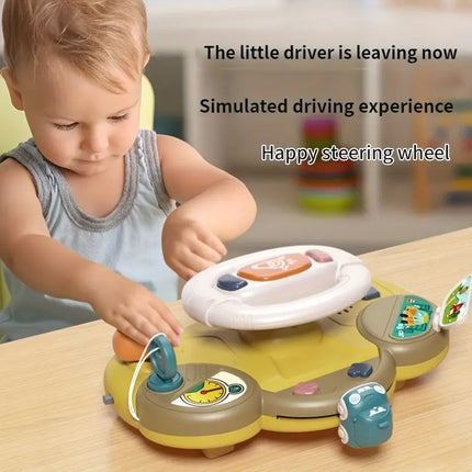 Maxbell Vocal & Montessori Music Educational Simulation Car Driving Educational Kids Toy For Motor Skills Development