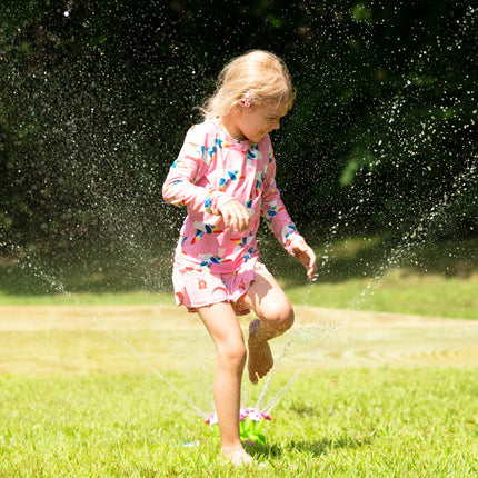 Melissa & Doug Sunny Patch Pretty Petals Flower Sprinkler Toy With Hose Attachment