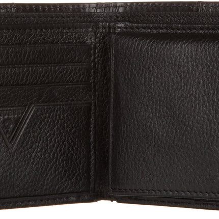 Buy Guess Men's Leather Passcase Wallet, Black, One Size in India India