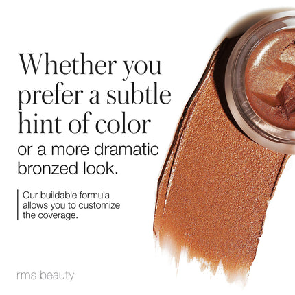 RMS Beauty Buriti Bronzer - Cream Bronzer, Face & Body Shimmer Bronzer & Highlighter, Face Glow Highlighter Makeup, Face Highlighter & Makeup Bronzer