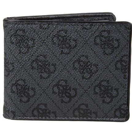 Buy Guess Men's Leather Slim Bifold Wallet, Charcoal/Black, One Size in India India