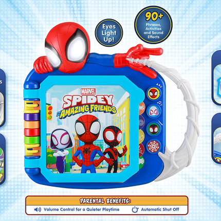 buy eKids Spidey and His Amazing Friends Book, Toddler Toys with Built-in Preschool Learning Games, Educ. in india