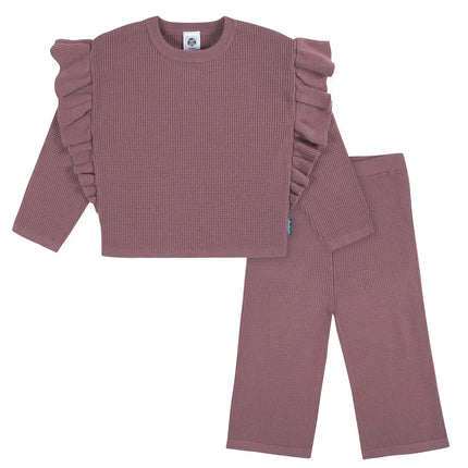 Buy Gerber Baby Girls Toddler Sweater Knit Top and Cropped Pant Set, Pink, 18 Months in India