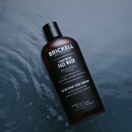 buy Brickell Men's Clarifying Gel Face Wash for Men, Natural and Organic Rich Foaming Daily Facial Clean in India