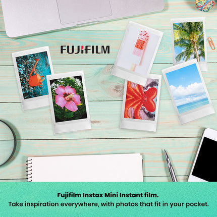 buy Fujifilm Instax Mini Link 2 Smartphone Printer Clay White, Fuji Instax Mini film 40 Sheets, Protective Case, Instant Printer Bundle in India