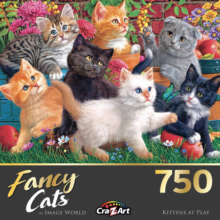 Cra-Z-Art - RoseArt - Fancy Cats 750PC - Kittens at Play