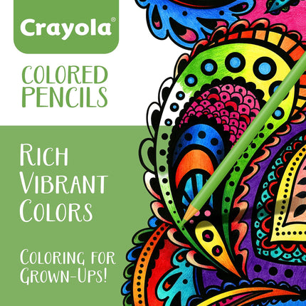 Crayola Colored Pencils For Adults (50ct), Colored Pencil Set for Adult Coloring Books, Coloring Set, Teen Easter Basket Stuffer [Amazon Exclusive]