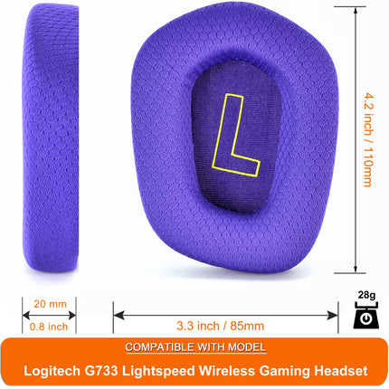 Buy G733 Earpads - defean Replacement Ear Cushion Cover Compatible with Logitech G733 G 733 Lightspeed in India