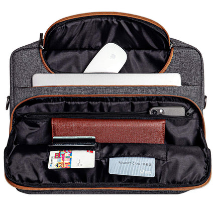 Buy DOMISO 13.3 Inch Multi-Functional Laptop Sleeve Business Briefcase Waterproof Messenger Shoulder Bag in India