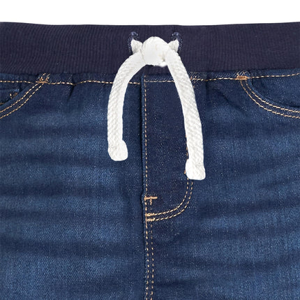 Buy Gerber Baby Toddler Rib Waist Stretch Skinny Jeans, Dark Blue Denim, 4T in India
