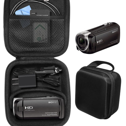 CaseSack Camcorder Case for Sony HD Video Recording HDRCX440, HDRCX405 Handycam; Canon VIXIA HF R800, Panasonic HC-V180K, Kimire HD Recorder, Sony HDRAZ1VR/W, SiOnyx Aurora Day/Night Action Camera