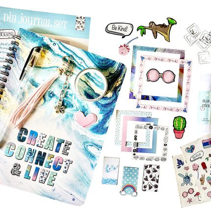 Buy Hapinest DIY Journal Kit for Girls - 63pcs Ideal for Teen and Tween Girls Ages 8-14+ in India.