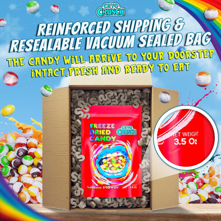 Freeze Dried Candy Rainbow Original (3.5oz-7oz-16oz) By CRYO CRUNCH - Candy Freeze Dried US Made Freeze Dry Candy Freeze Dried Candy Cheap Dry Freeze Candy Free Dry Candy Dehydrated Candy