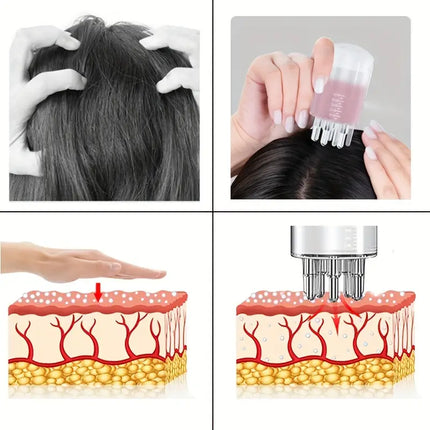 Skin Penetration Visual of scalp massager