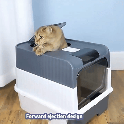Large Cat Litter Tray Box with Scoop 