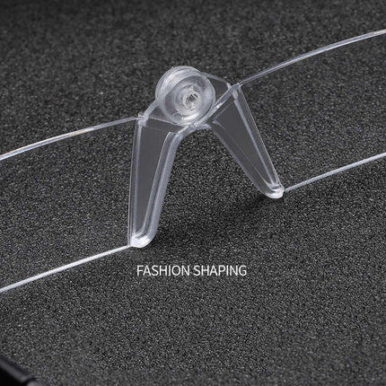 Maxbell Folding Reading Glasses: Compact, Lightweight, Rimless - Unisex, Affordable Eyewear Solution
