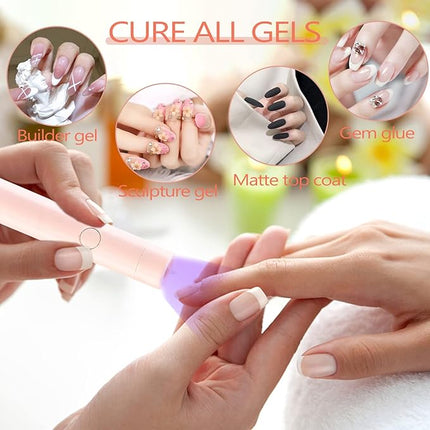 Portable LED Nail Lamp: UV Nail Dryer Manicure Tool for Home and Salon