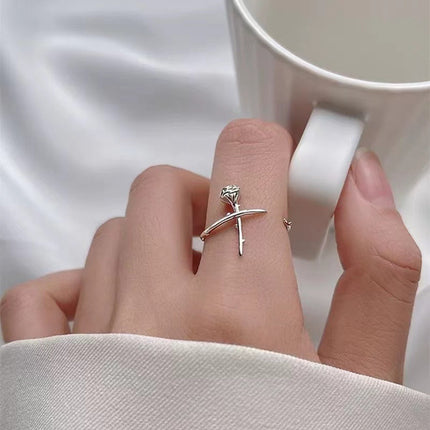 Maxbell Thorns and Rose Couple Rings: Express Love with Unique Adjustable Design