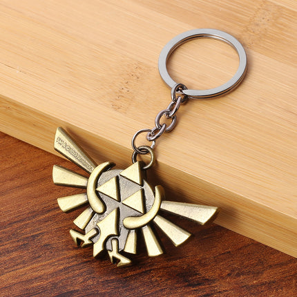 Maxbell Classic Zelda Keychain: Retro Zelda Logo Souvenir - A Must-Have for Gaming Enthusiasts
