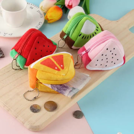 Maxbell Three-Dimensional Triangle Fruit Coin Purse - Fun and Functional Coin Storage