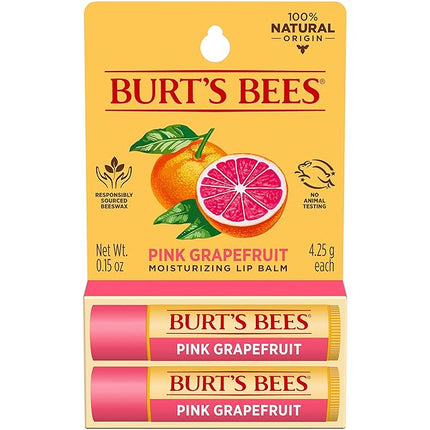2 Pack of Burt's Bees Moisturizing Lip Balm