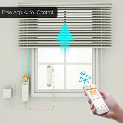 Maxbell Smart DIY Motorized Roller Blind/Curtains - Ultimate Curtain Mover with Voice Control