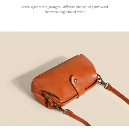 handmade sling bag::handmade bag leather::leather handle bag::women's leather hand bags::Women's Crossbody Sling Bag::retro sling bag