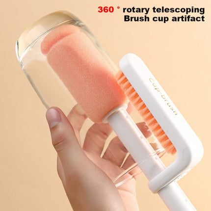 360 Rotating Telescopic Brush for Cleaning