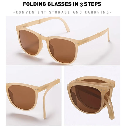 Maxbell Folding Sunglasses: Stylish Summer Essential with UV Protection & Compact Design