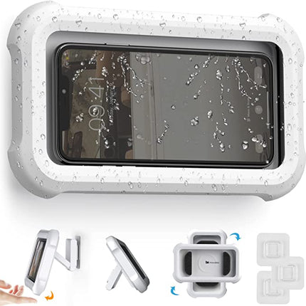 Maxbell Waterproof Shower Phone Holder - 360° Rotation and Wall-Mounted Convenience