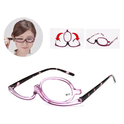 Maxbell Rotating Magnifying Makeup Random Reading Glasses – Enhance Your Cosmetic Experience with 120-Degree Rotation