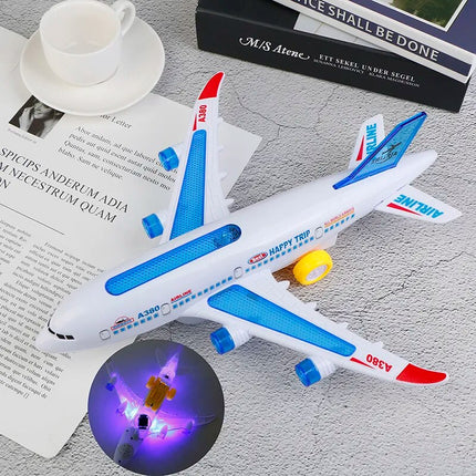 Maxbell Flying Aeroplane Toy with LED Flashing Lights: Realistic Design & Durable Material