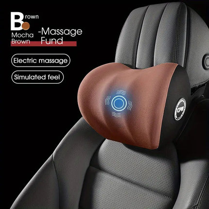 Elevate Your Drive with Electric Massage Lumbar Support & USB Socket Cushion - Get Yours Now!