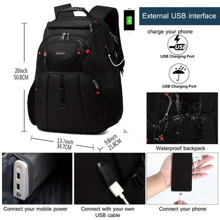 Backpack with External USB Interface