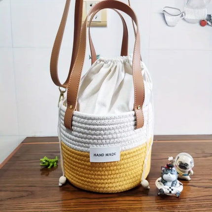 Handwoven Bag::bucket bag purse::bucket bag women::bucket bag shoulder::handmade jute bag