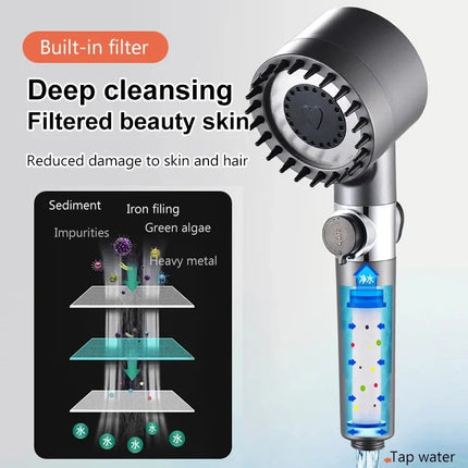 Shower Head Massager with Handheld Handle