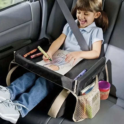 Maxbell Kids Travel Play Tray for Car: Road Trip Essentials with Safety & Entertainment