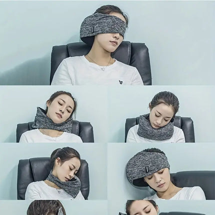 Multipurpose use of Neck Pillow and Eye Mask